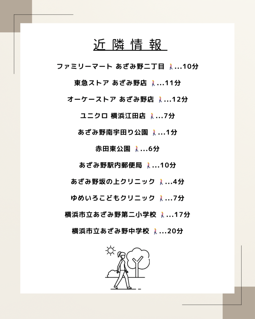 近隣情報あざみ野南