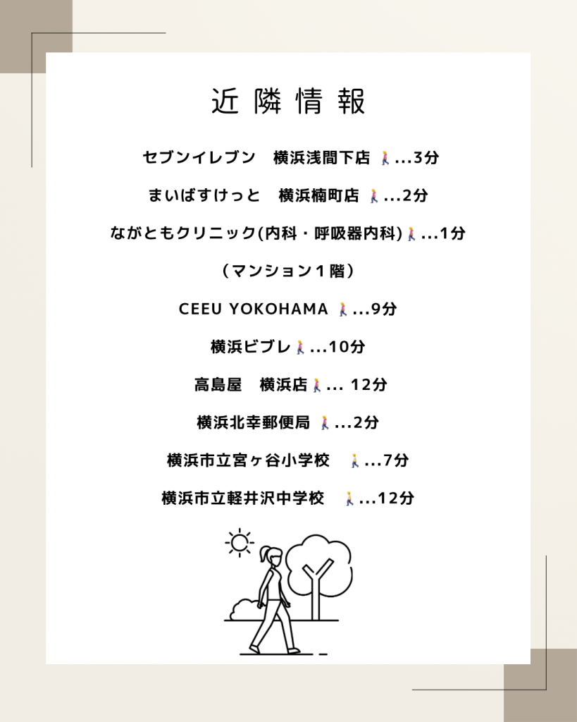近隣情報-シルエタワーヨコハマ
